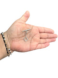 Sterling Silver Diamond Shaped Toggle 12MM