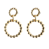 Beaded Two-Ring Earring