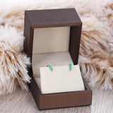 14kt Turquoise Huggies