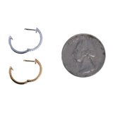 Genuine 14kt Diamond Huggies