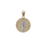14kt St Benedict Medallion 18mm