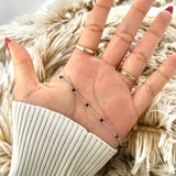 SS Black Enamel Bead Chain