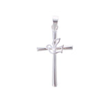 Cross with Dove Charm