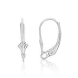 Fluer De Lis Sterling Silver Leverback