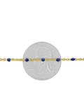 14kt GF Lapis Bead Cable Chain