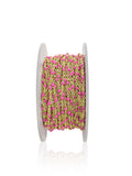 14kt GF Hot Pink Bead Cable Chain