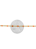 14kt GF Orange Bead Cable Chain