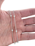 Sterling Silver Freshwater Pearl Linked Chain