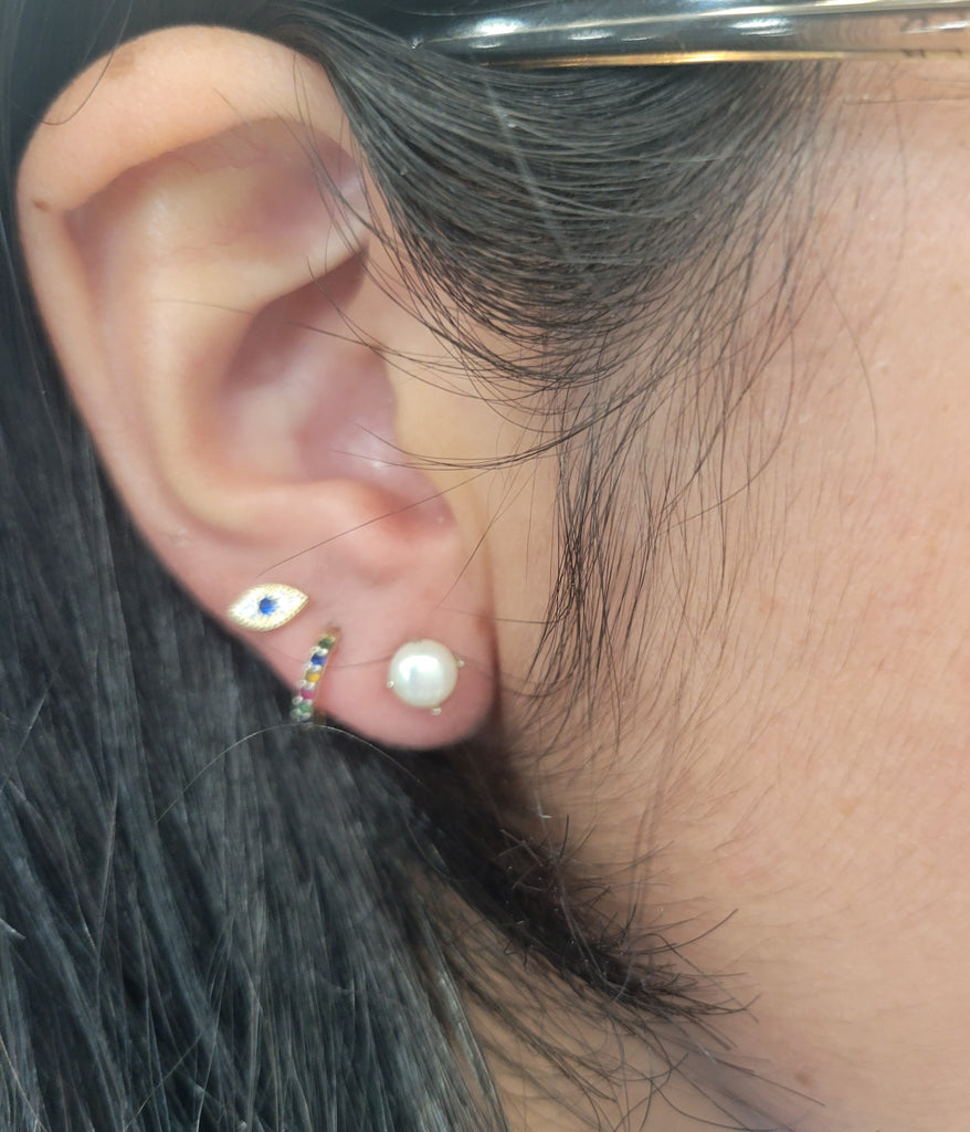 Prong Set Pearl Studs