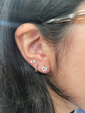 Heart Halo Studs
