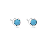 Tulip Turquoise Studs
