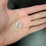 Puffed Textured Hoops