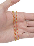 GF Red Enamel Drawn Cable Chain
