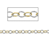 Two Tone GF & SS Cable Chain
