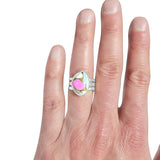Abstract Cotton Candy Bar Ring