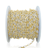 2 Tone Paperclip Chain
