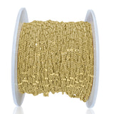 14kt GF 3mm Starburst Curb Chain