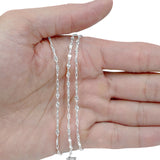 SS Mini Fancy Starburst & Paperclip Chain