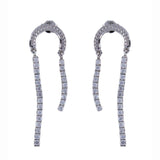 Cubic Zirconia Waterfall Earrings