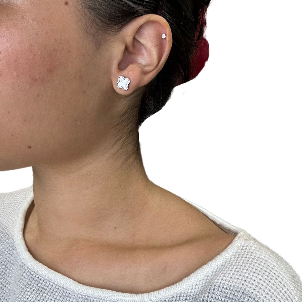 Pearl Clover Studs