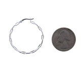 Large Paperclip Hoops