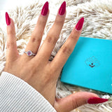 Dainty Pink Cable Ring