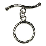 Sterling Silver Smooth Toggle With 30MM Bar