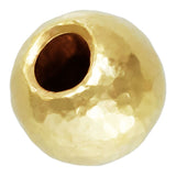 3mm GF Hammered Round Bead