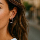 The Trinity Bead Hoops