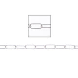 Antique Twist Paperclip Chain