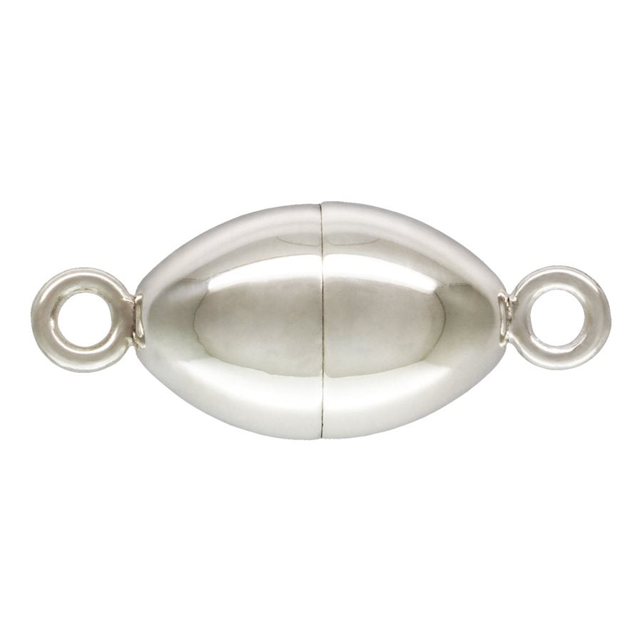 Oval Magnetic Sterling Siver Clasp