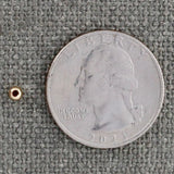 3mm GF Hammered Round Bead