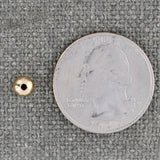 5mm GF Hammered Round Bead
