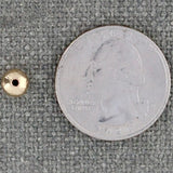 6mm GF Hammered Round Bead