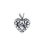 Grandmother Heart Filigree Charm