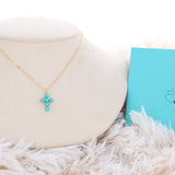 TQ Cross Charm Necklace