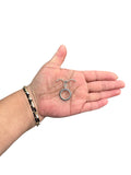 Sterling Silver Oxidized Circle Fancy Toggle