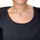 TQ Cross Charm Necklace