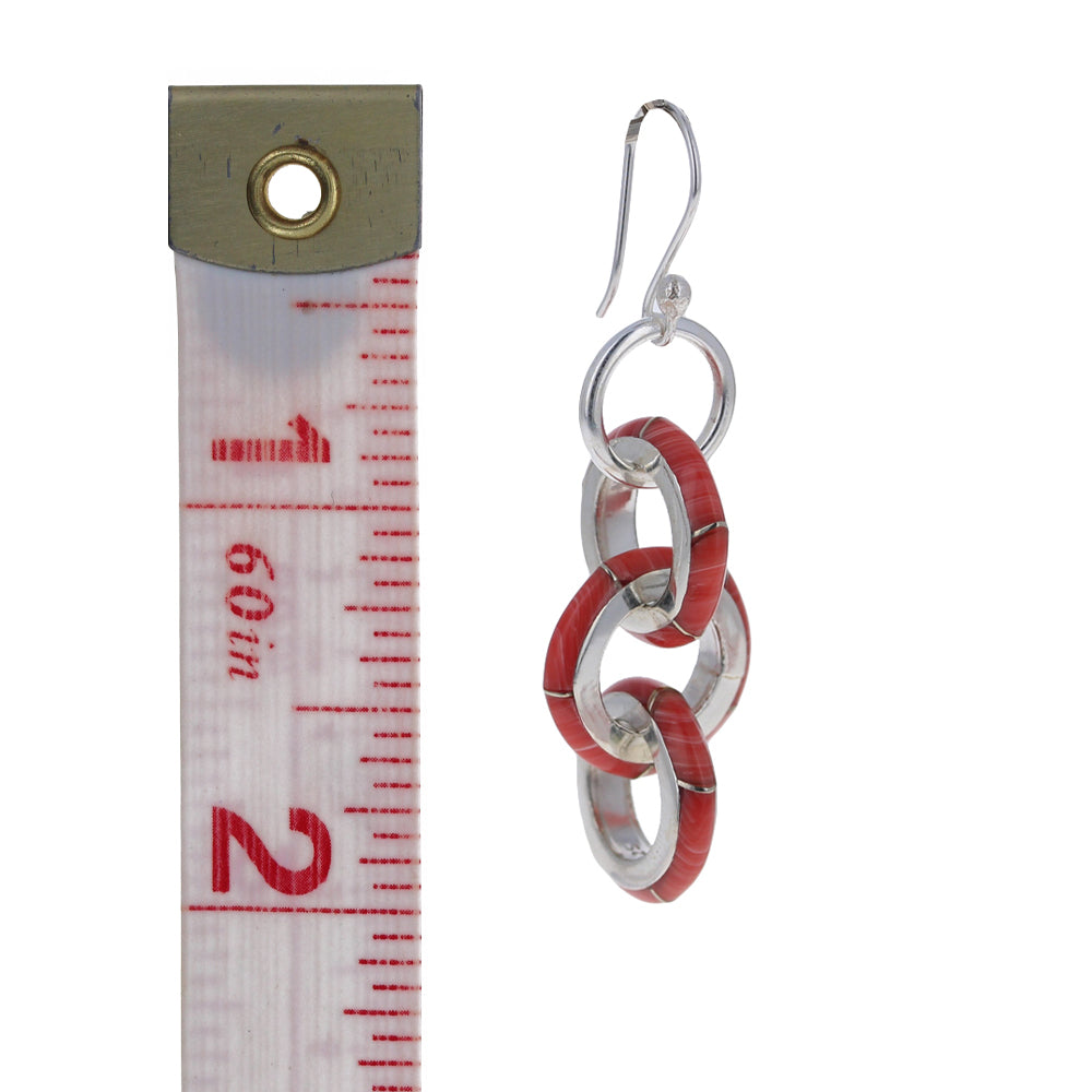 Coral Rolo Stone Dangles