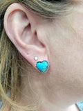 Bold Heart Stud Earrings