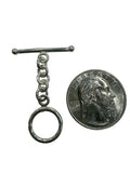 Sterling Silver Smooth 14mm Toggle