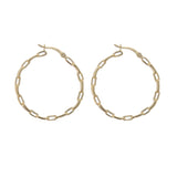 Large Paperclip Hoops