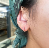 Genuine 14kt Diamond Huggies