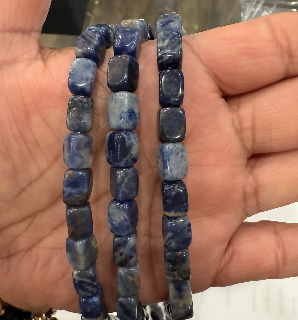 Sodalite Cube Beads