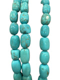 Howlite Turquoise Cube Beads