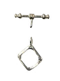 Sterling Silver Diamond Shaped Toggle 10mm