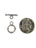 Sterling Silver Toggle with Ring detail 17mm