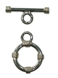 Sterling Silver Toggle with Ring detail 17mm