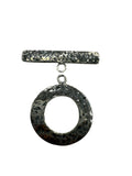 Boho Sterling Silver Circle Toggle 25mm