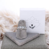 Antiqued Star Band Ring